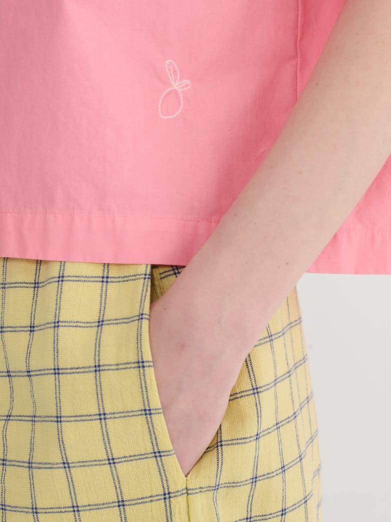 Bobo Choses Paper Touch Cropped Blouse Bluse Damen rosa